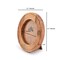 Samhita Round Photo Frame Wooden Stylish Picture Frame Home Décor for Tabletop Display, Photo Display Frames. (Photo Size 4" x 4")